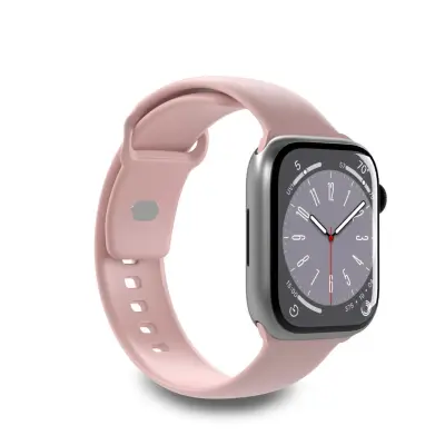 SILIKONSKI PAS PURO ICON ZA APPLE WATCH 38 40 41 MM ROZA 2 KOM.