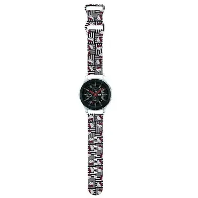 HELLO KITTY SILIKONSKI TRAK 22MM UNIVERZALEN ČRN