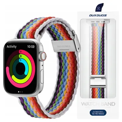 DUX DUCIS PASEK OPASKA DO APPLE WATCH SE/8/7/6/5/4/3/2/1 41/40/38MM TĘCZOWE