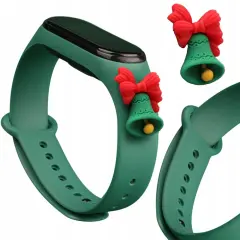 TRAK XMAS TRAK ZA XIAOMI MI BAND 4/3 CHRISTMAS TEMNO ZELEN