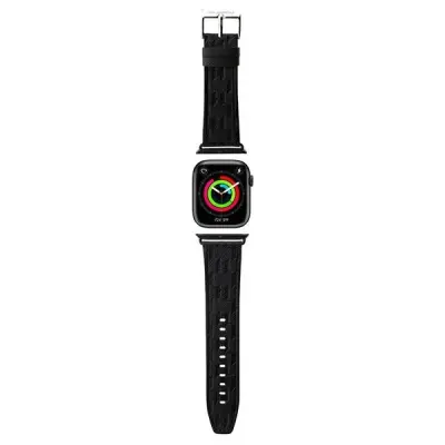 KARL LAGERFELD SAFFIANO MONOGRAM PAS ZA APPLE WATCH 38/40/41MM ČRN