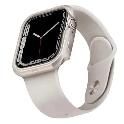 UNIQ VALENCIA ETUI ZA APPLE WATCH 4/5/6/7/8 SE SE2 45/44MM BEŽ