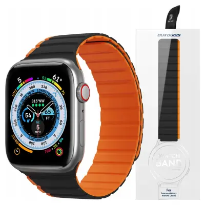 DUX DUCIS PAŠEK ZA APPLE WATCH SE/8/7/6/5/4/3/2/1 41/40/38MM ČRN