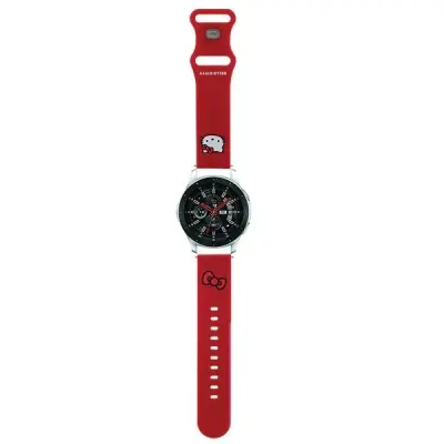 HELLO KITTY SILIKONSKI UNIVERZALNI PAŠEK ZA URO 22MM RDEČ