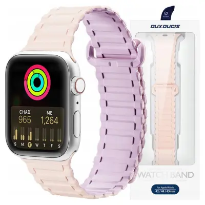 DUX DUCIS PASEK DO APPLE WATCH ULTRA SE/8/7/6/5/4/3/2 49/45/44/42MM RÓŻOWY