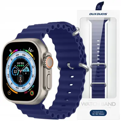 DUX DUCIS PAS ZA APPLE WATCH 8/7/6/5/4/3/2/SE 41/40/38MM MORNO MODRA