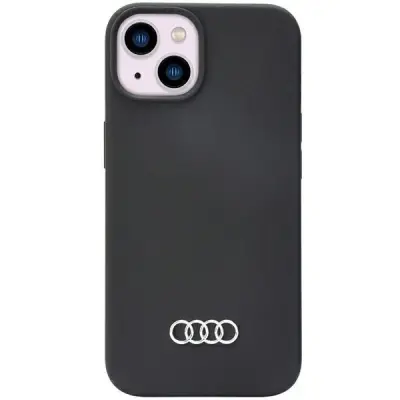 AUDI SILIKONSKI OVITEK OVITEK ZA IPHONE 14 - ČRNO KVALITETEN
