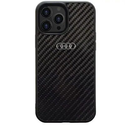 OVITEK AUDI KARBONSKA VLAKNA ZA IPHONE 14 PRO MAX ČRN OVITEK