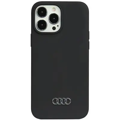 SILIKONSKI OVITEK AUDI ZA IPHONE 13 PRO MAX, ČRN, ZA TELEFONE