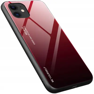 GRADIENT GLASS CASE OVITEK ZA IPHONE 12 MINI ČRNO KALJENO STEKLO
