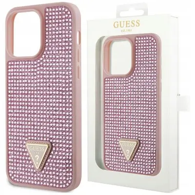 OVITEK GUESS CASE OVITEK OHIŠJE Z LOGOTIPOM ZA IPHONE 14 PRO ROZA