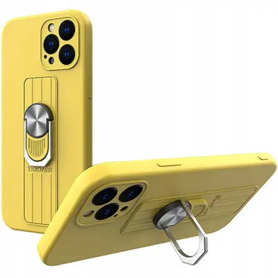 OVITEK RING OHIŠJE Z DRŽALOM ZA IPHONE 11 PRO RUMEN