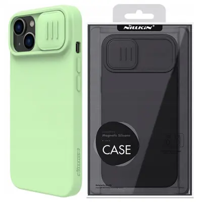NILLKIN ETUI CASE OBUDOWA POKROWIEC FUTERAŁ Z MAGSAFE DO IPHONE 14+ ZIELONY