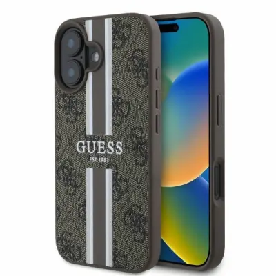 GUESS 4G TISKANE ČRTAVE ZA MAGSAFE OVITEK OVITEK ZA IPHONE 16