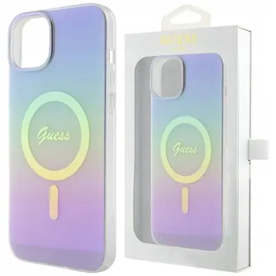 OVITEK GUESS CASE OVITEK ZA MAGSAFE ZA IPHONE 15 PLUS VIJOLIČEN