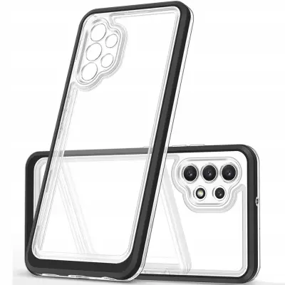 OHIŠJE ZA OVITEK CLEAR CASE Z OKVIRJEM ZA SAMSUNG GALAXY A72 ČRN