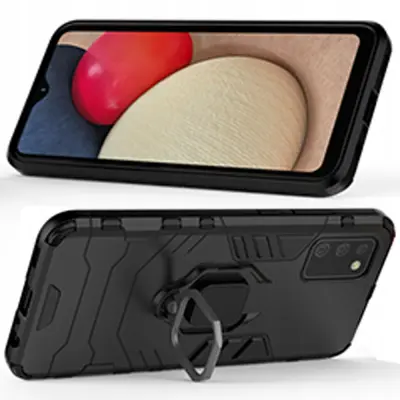 OVITEK RING ARMOR Z MAGNETNIM DRŽALOM ZA SAMSUNG GALAXY A03S ČRN