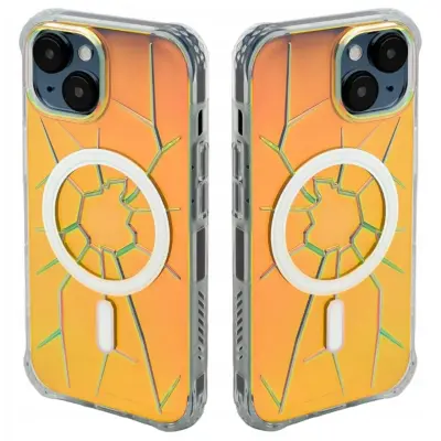 KINGXBAR OVITEK OVITEK OHIŠJE OVITEK ZA IPHONE 15 HOLOGRAFSKA