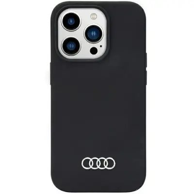 SILIKONSKI OVITEK AUDI ZA IPHONE 14 PRO, ČRN, ZA TELEFON