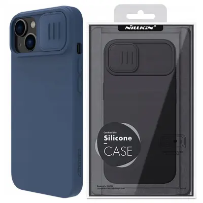 NILLKIN ETUI CASE OBUDOWA FUTERAŁ OSŁONA NA APARAT DO IPHONE 14+ NIEBIESKI