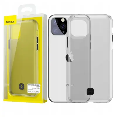 BASEUS ETUI CASE OBUDOWA FUTERAŁ Z ŻELOWĄ RAMKĄ DO IPHONE 11 PRO MAX CZARNY