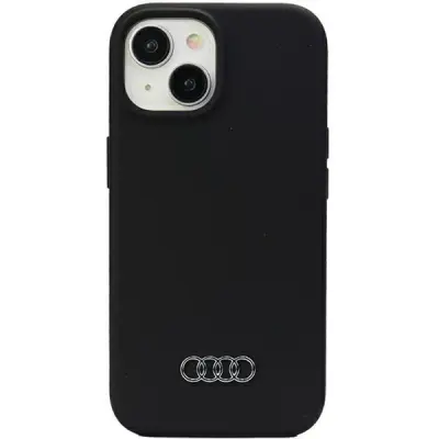 AUDI SILIKONSKI OVITEK OVITEK ZA IPHONE 15 PLUS - OVITEK, ČRN