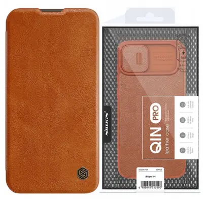 NILLKIN ETUI CASE OBUDOWA OSŁONA NA APARAT DO IPHONE 14 PRO MAX BRĄZOWY