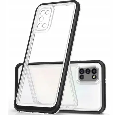 OHIŠJE ZA OVITEK CLEAR CASE Z OKVIRJEM ZA SAMSUNG GALAXY A03S ČRN