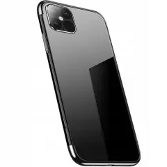 CLEAR COLOR CASE ETUI OBUDOWA Z RAMKĄ DO SAMSUNG GALAXY S21 ULTRA 5G CZARNY
