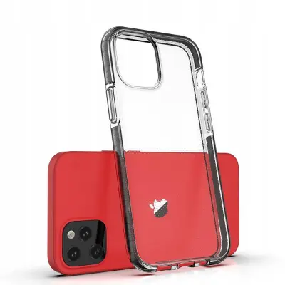 SPRING CASE ETUI OBUDOWA FUTERAŁ Z RAMKĄ DO IPHONE 13 MINI CIEMNONIEBIESKI