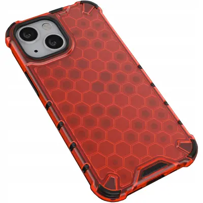 HONEYCOMB CASE OVITEK OHIŠJE ETUI ZA IPHONE 13 MINI RDEČ