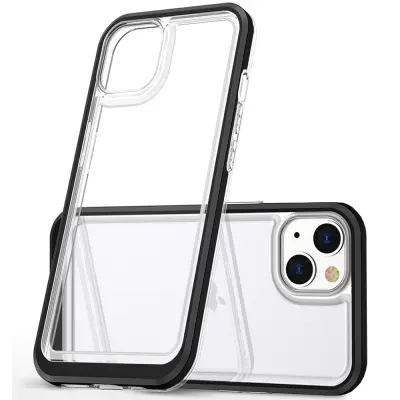 CLEAR ETUI CASE OBUDOWA POKROWIEC FUTERAŁ Z RAMKĄ DO IPHONE 13 MINI CZARNY