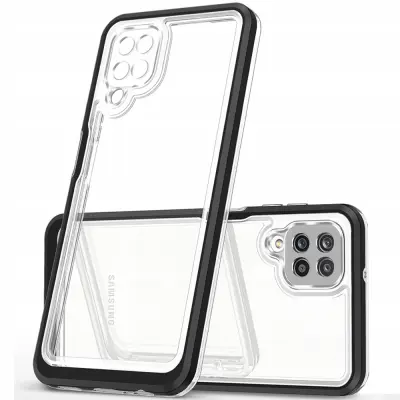 OVITEK CASE CLEAR Z OKVIRJEM ZA SAMSUNG GALAXY A22 ČRN