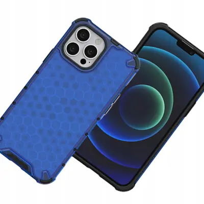 HONEYCOMB CASE OVITEK OHIŠJE OVITEK ZA IPHONE 13 PROMAX MODRA