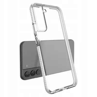 SPRING CASE ETUI OBUDOWA Z RAMKĄ DO SAMSUNG GALAXY S22+ CIEMNONIEBIESKI