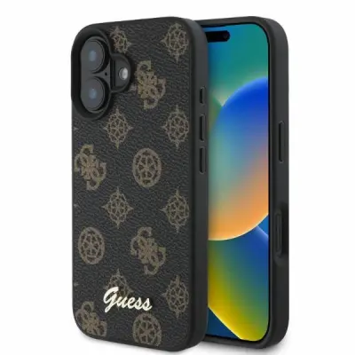 GUESS PONY SCRIPT ZA MAGSAFE OVITEK OVITEK ZA IPHONE 16 ČRNA