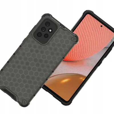 HONEYCOMB CASE OVITEK OHIŠJE OVITEK ZA SAMSUNG GALAXY A72 ČRN