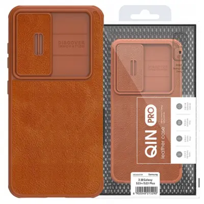 NILLKIN ETUI CASE OBUDOWA OSŁONA NA APARAT DO SAMSUNG GALAXY S23+ BRĄZOWE