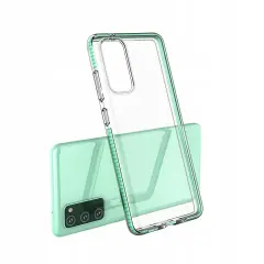 SPRING CASE ETUI OBUDOWA FUTERAŁ Z RAMKĄ DO SAMSUNG GALAXY S21 ULTRA CZARNY