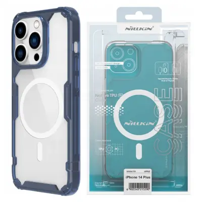 NILLKIN ETUI CASE OBUDOWA FUTERAŁ Z MAGSAFE DO IPHONE 15 PRO MAX NIEBIESKIE