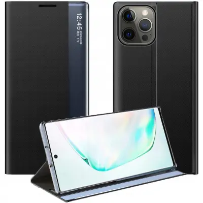 SLEEP CASE OVITEK OVITEK S PODOM ZA IPHONE 13 PRO ČRN