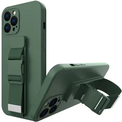 ROPE CASE ETUI CASE OBUDOWA FUTERAŁ ZE SMYCZĄ DO IPHONE 11PRO CIEMNOZIELONY