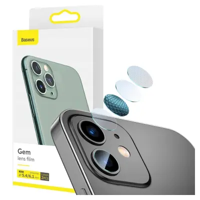 BASEUS 2X KALJENO STEKLO ZA KAMERO ZA IPHONE 12 12MINI DURABLE
