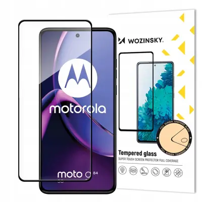 WOZINSKY SZKŁO HARTOWANE NA CAŁY EKRAN Z RAMKĄ DO MOTOROLA MOTO G84 CZARNY