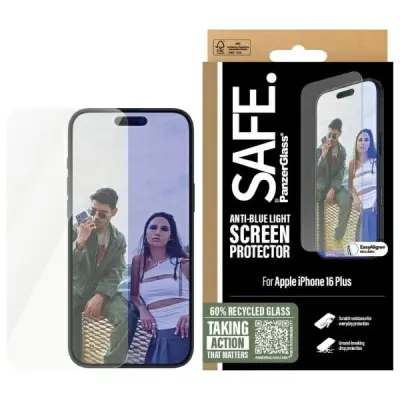 ZAŠČITA EKRANA IZ KALJENEGA STEKLA PANZERGLASS ZA IPHONE 16 15 PLUS