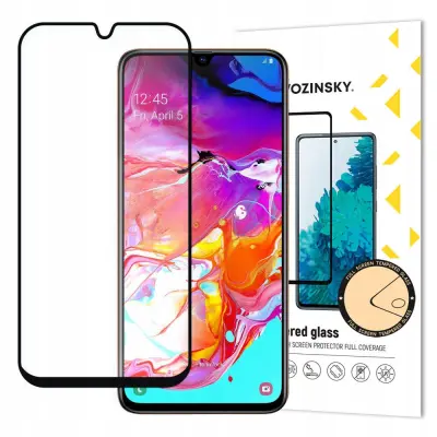 WOZINSKY SZKŁO HARTOWANE NA EKRAN Z RAMKĄ DO SAMSUNG GALAXY A70 CZARNY