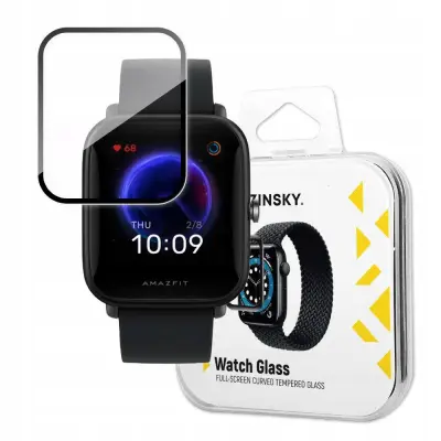 WOZINSKY HYBRID KALJENO STEKLO ZA XIAOMI AMAZFIT BIPU ČRNO