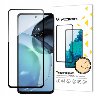 WOZINSKY SZKŁO HARTOWANE NA CAŁY EKRAN Z RAMKĄ CZARNY DO MOTOROLA MOTO G72