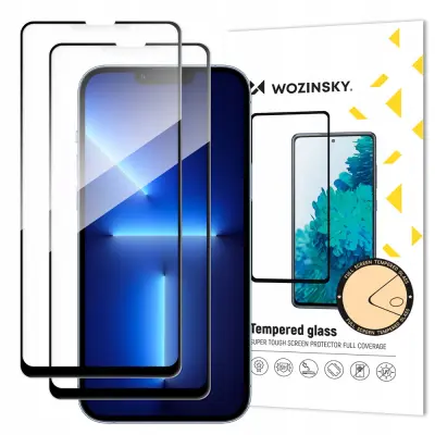 WOZINSKY 2XSUPER DURABLE KALJENO STEKLO ZA IPHONE 14/13 PRO/13 ČRNO