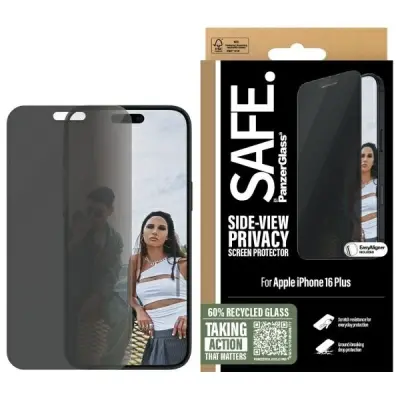 SAFE BY PANZERGLASS ZASLON ZASEBNOSTI IZ KALJENEGA STEKLA ZA IPHONE 16 PLUS